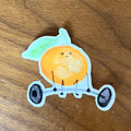 Tangerine vinyl sticker