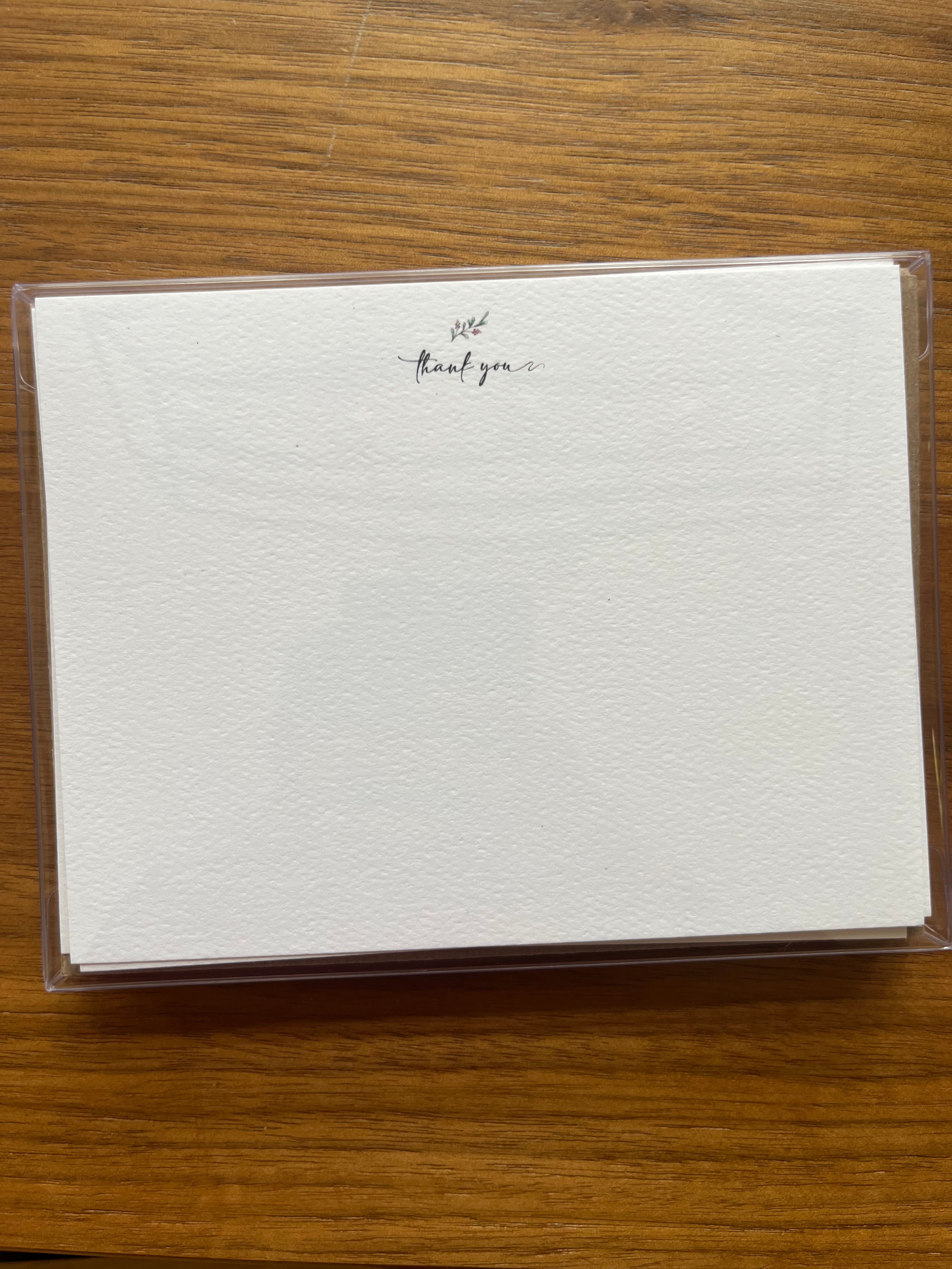 Thank You Flat Note Set