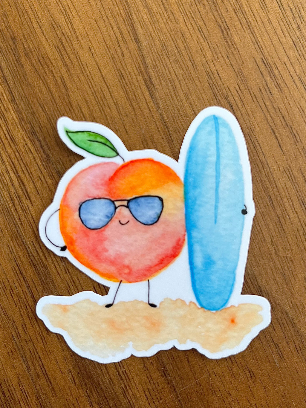 Peach Bum Sticker