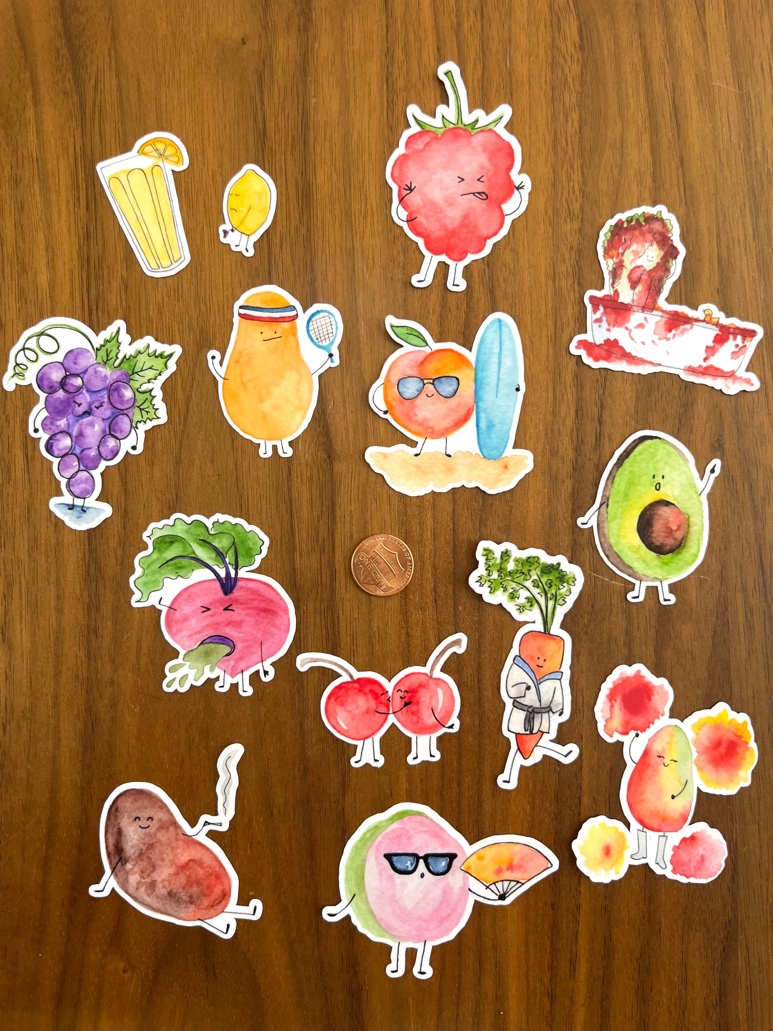 Raspberry Sticker