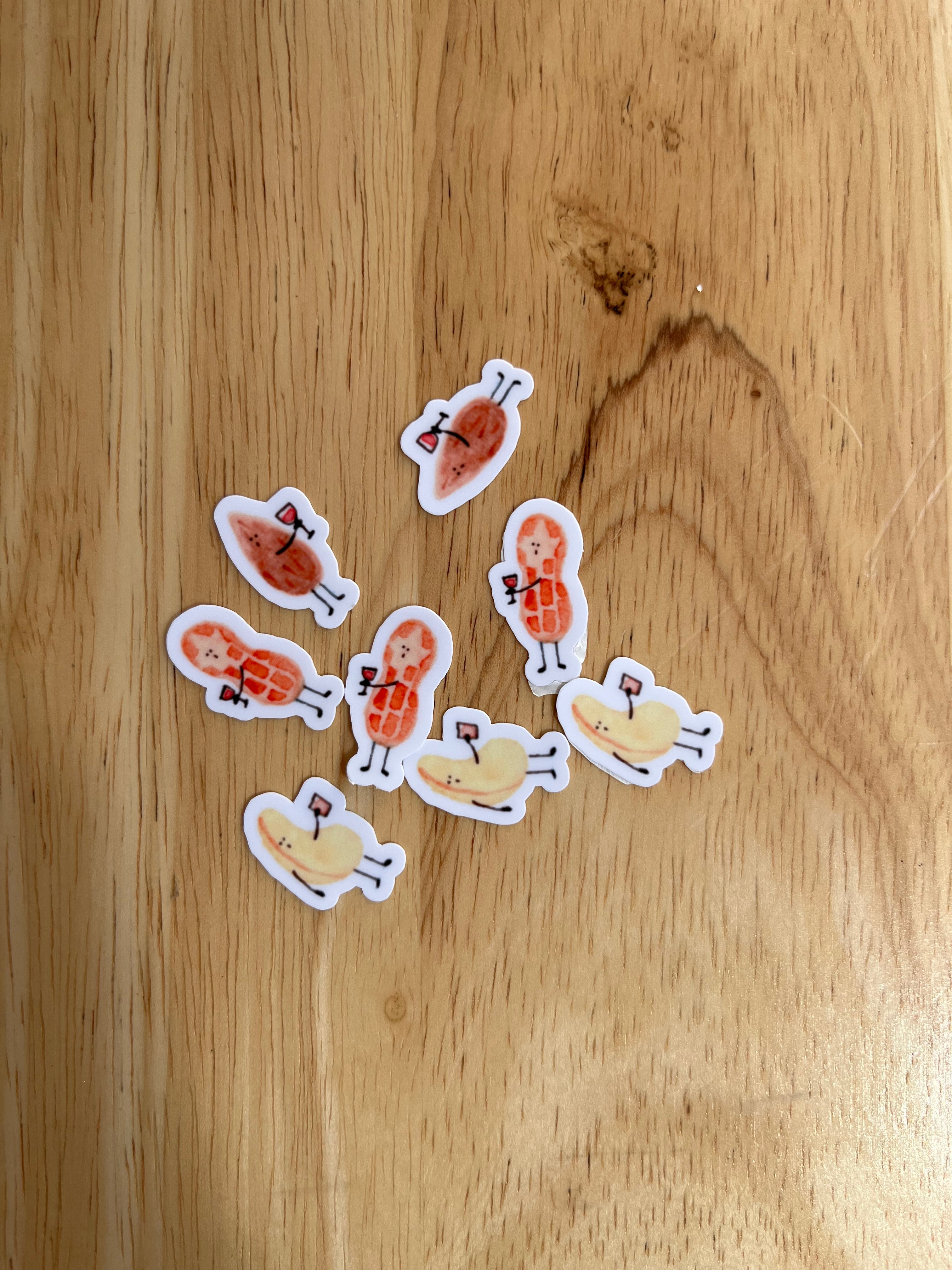Mixed Nut Sticker Pack