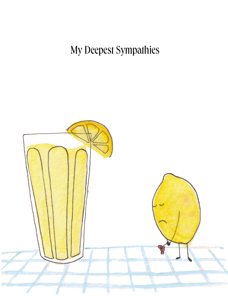 Mourning Lemon Card | Sympathy Card