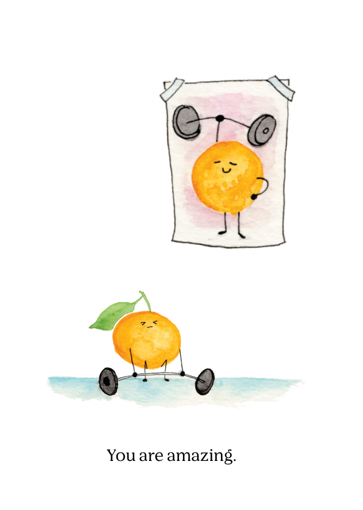 Ambitious Tangerine | Encouragement Card