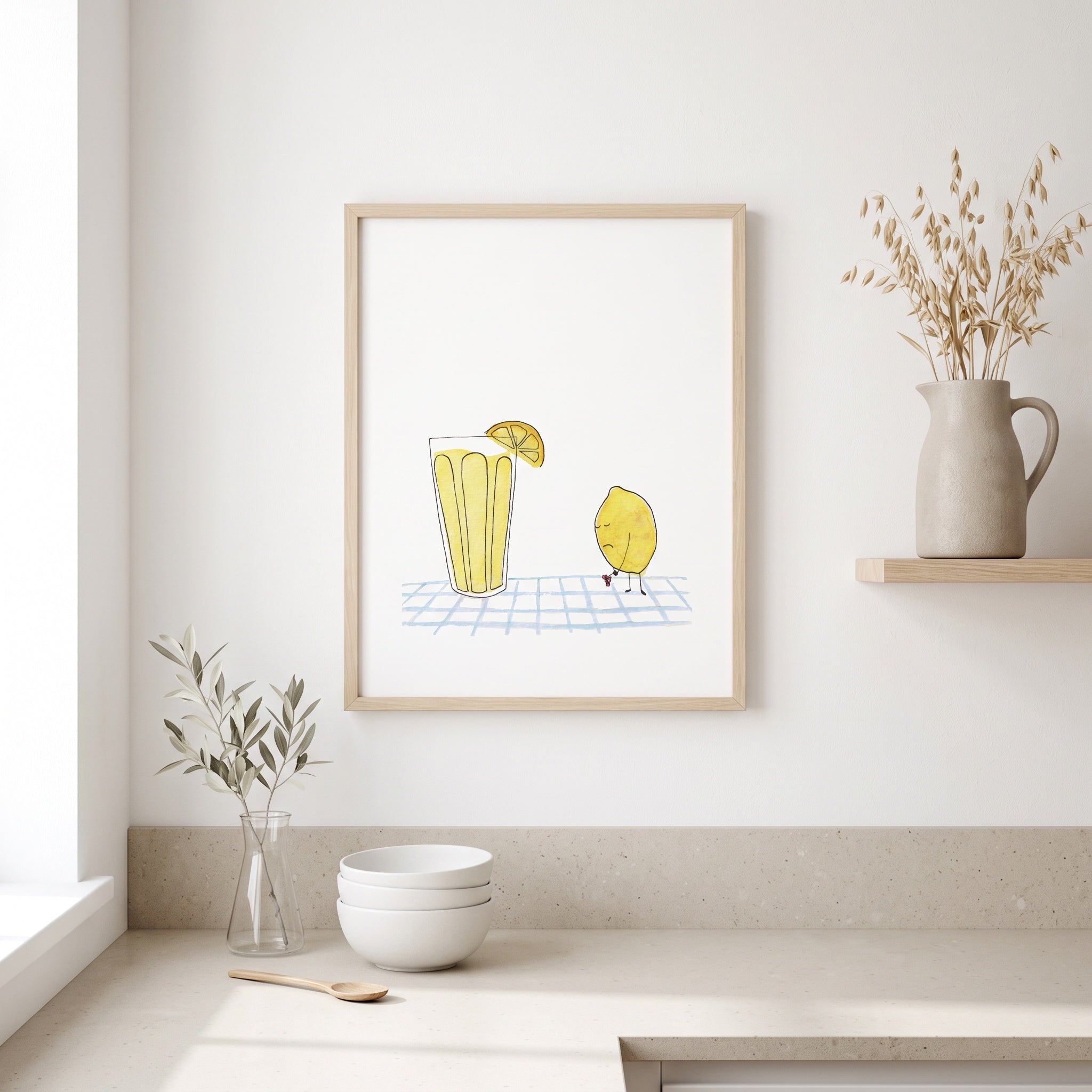 Mourning Lemon Art Print