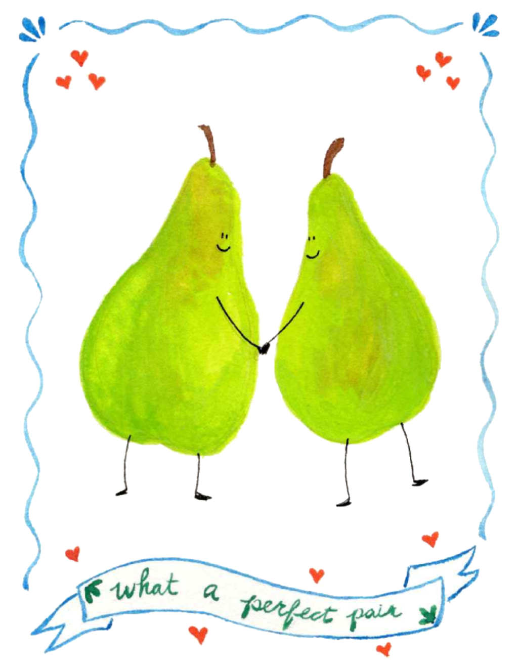 Perfect Pair of Pears | Wedding Card
