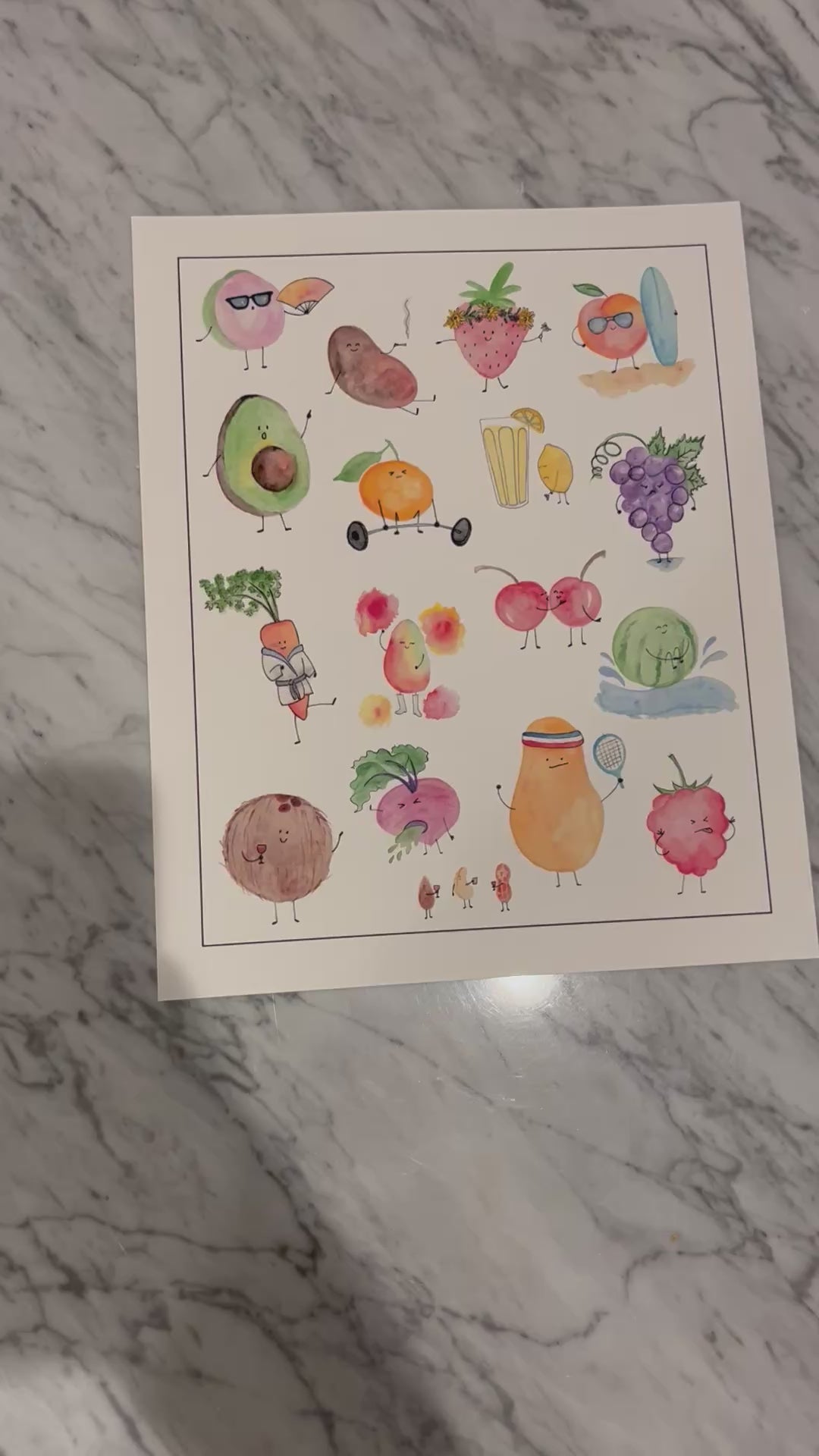 All fruit art print